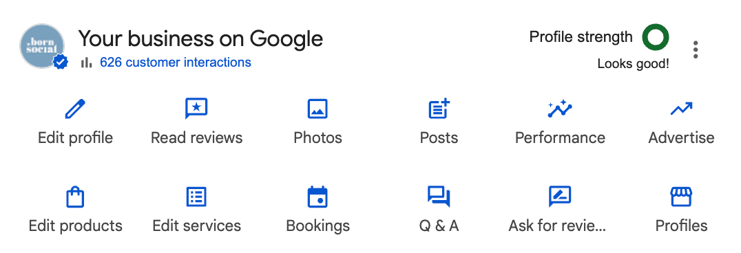 your business on google