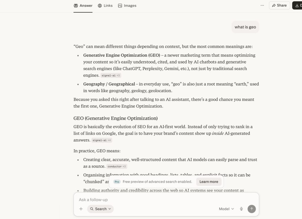 search with ai search engines